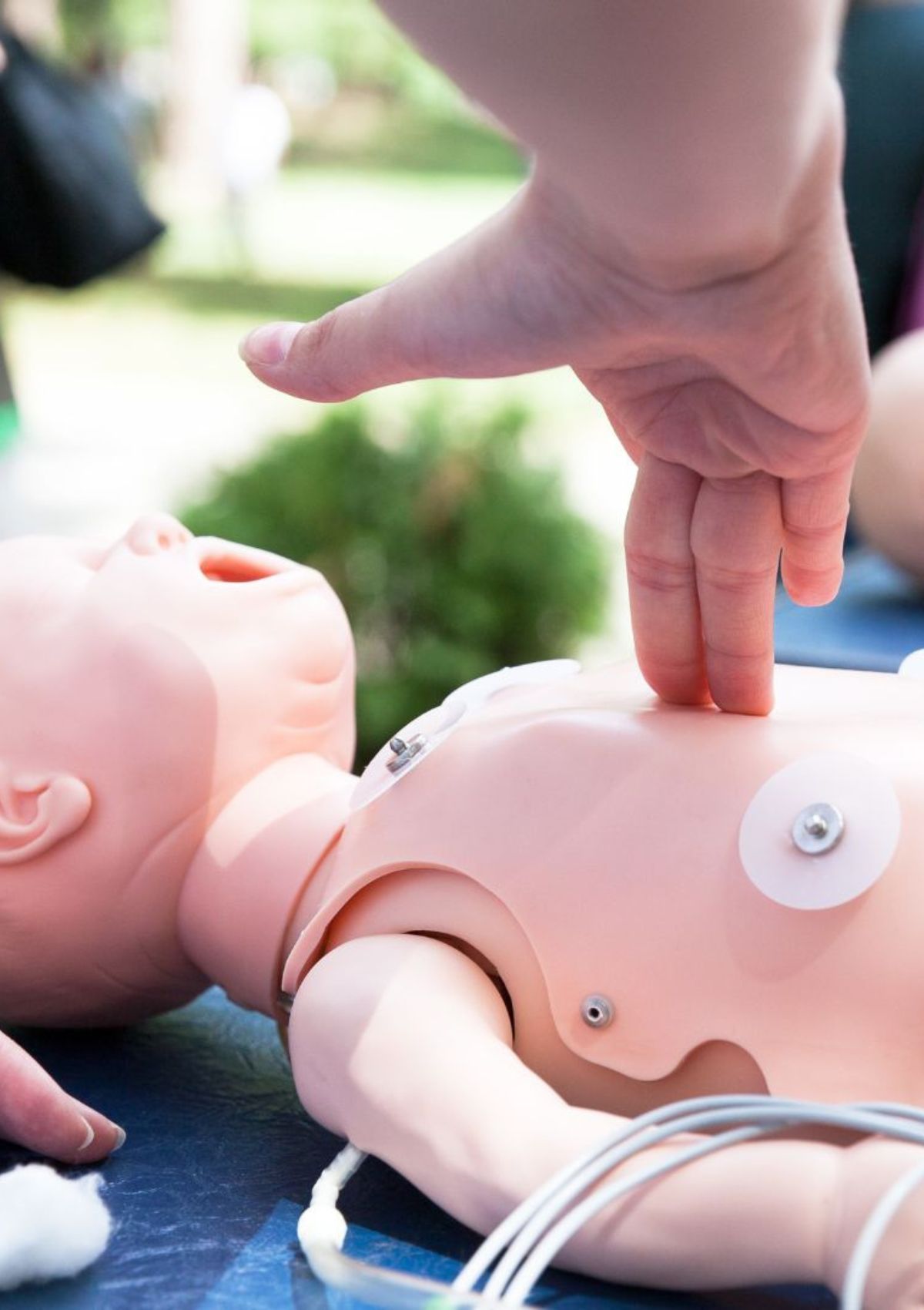 Training-on-doing-CPR-for-infants - HeartSaver Basic Adult and Infant CPR AED In Charlotte NC