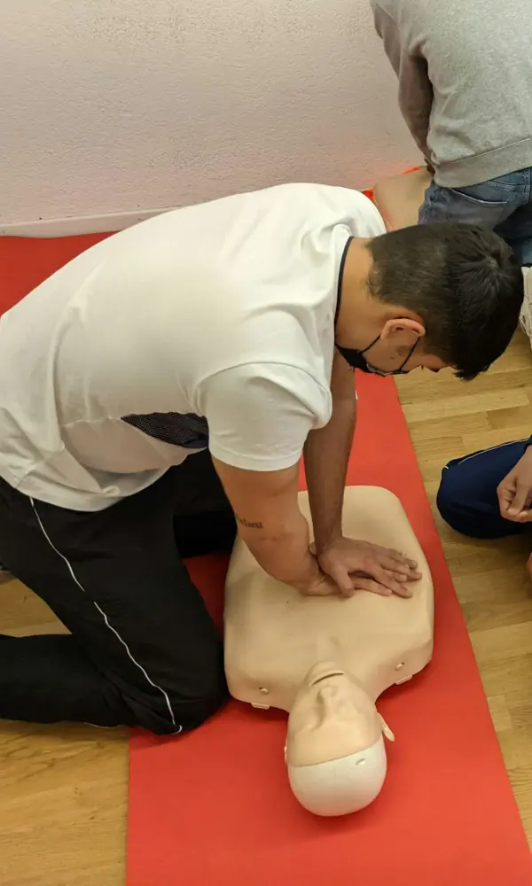 bls skills evaluation class performed on a dummy in Charlotte