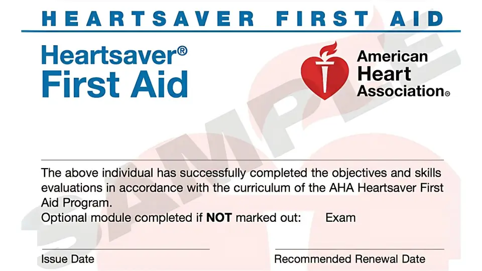 first aid class certificate Charlotte